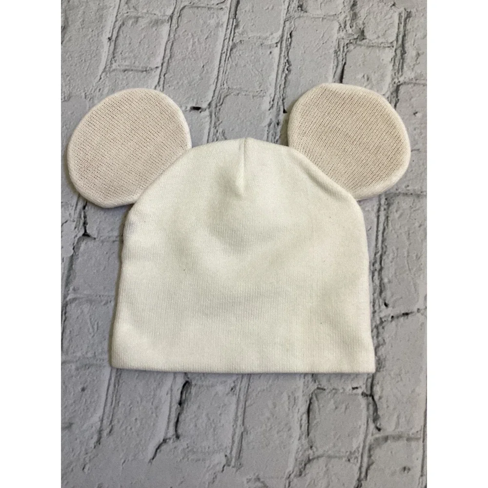 Disney Parks Star Wars R2-D2 Mickey Mouse Ears Beanie Youth Knit Hat Blue White